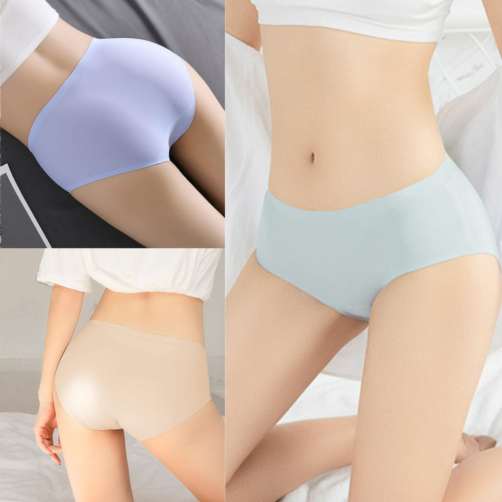 Culottes en satin de soie sans coutures-Kit de 10 pièces