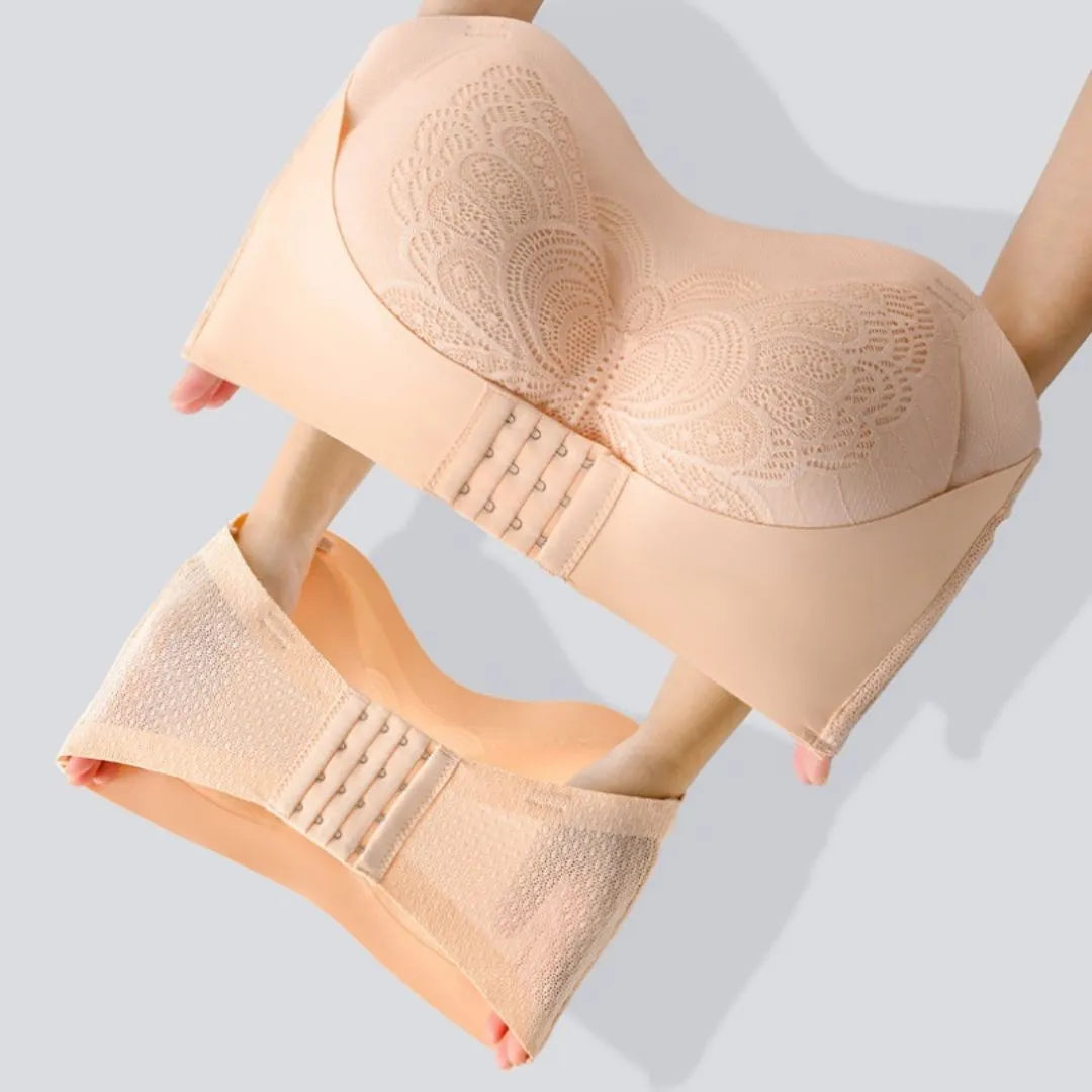 Soutien-gorge sans bretelles avec bretelles renforcées Argent