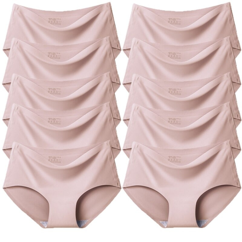 Culottes en satin de soie sans coutures-Kit de 10 pièces