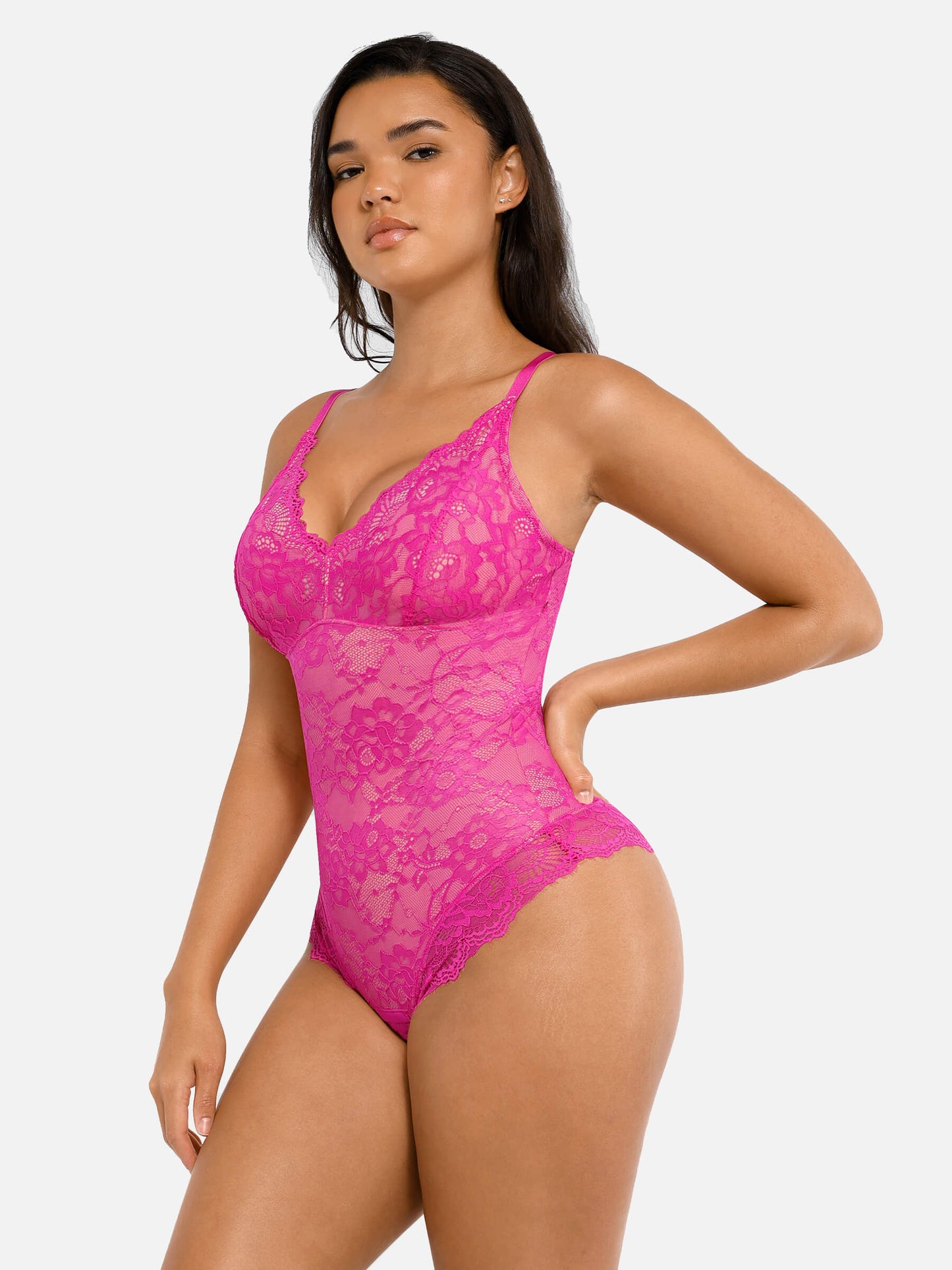 Ensemble BelleLigne® – Lot de 2 Bodys Galbants en Dentelle Décolleté V