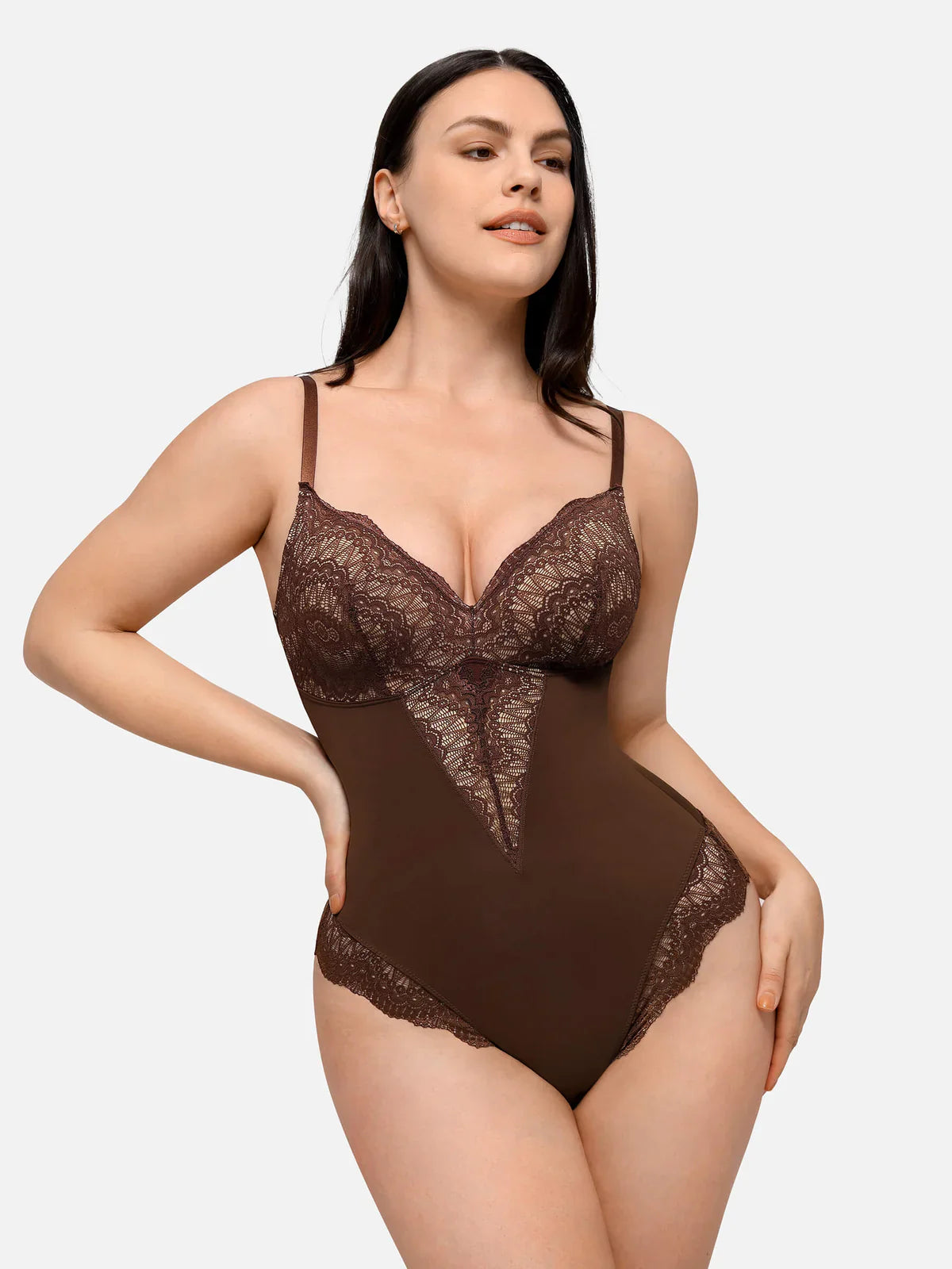 Sculpture Élégante® – Body Gainant Invisible en Dentelle