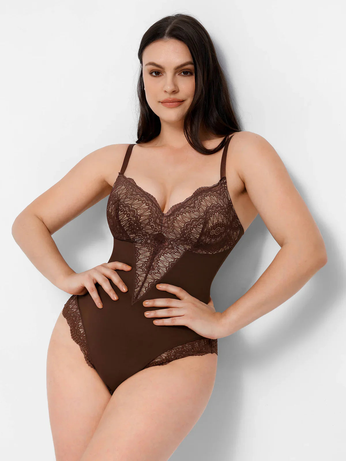 Sculpture Élégante® – Body Gainant Invisible en Dentelle