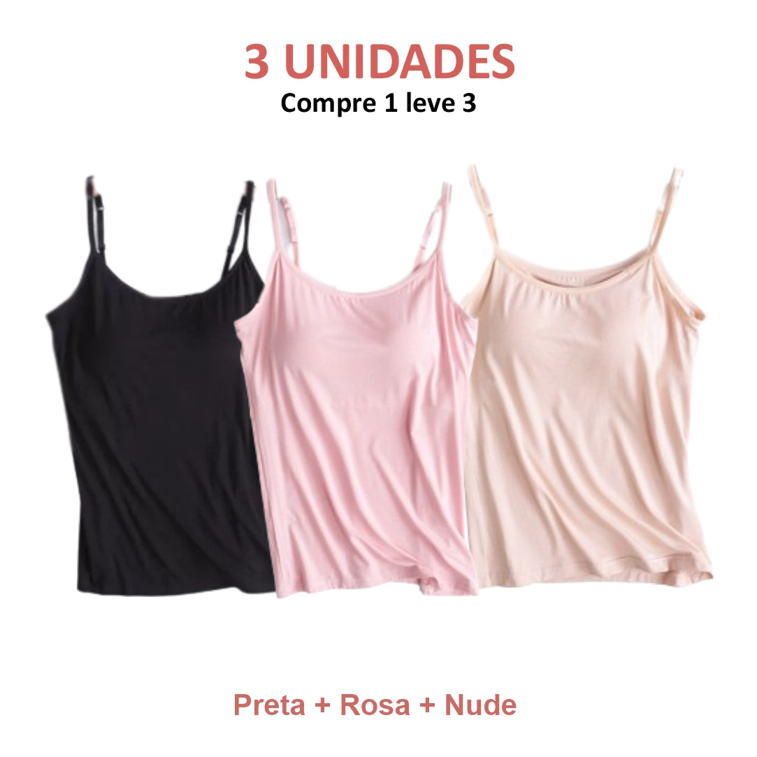 Débardeur avec soutien-gorge intégré | Achetez 1, obtenez 3 + cadeau exclusif