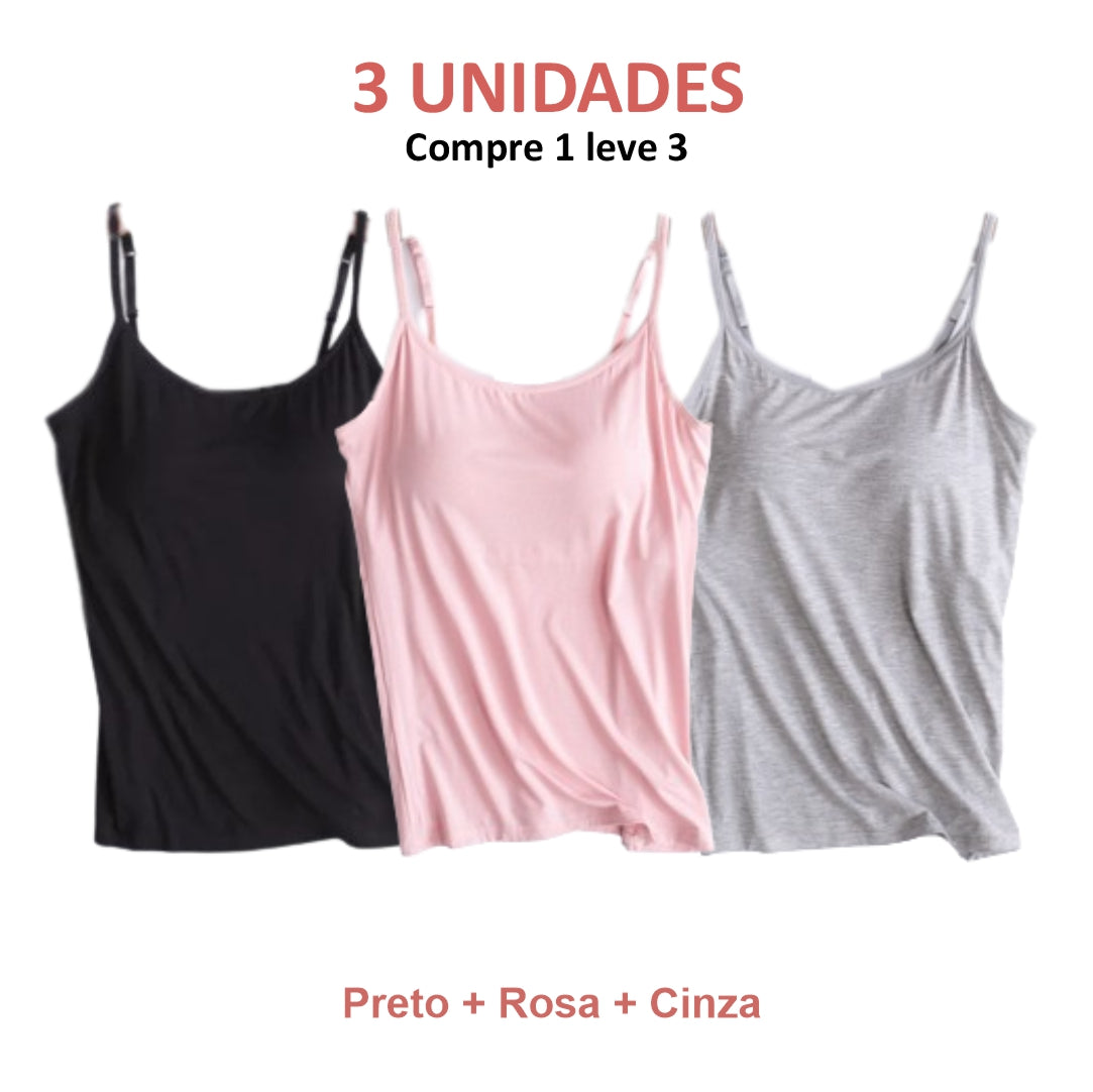 Débardeur avec soutien-gorge intégré | Achetez 1, obtenez 3 + cadeau exclusif