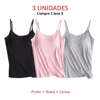 Débardeur avec soutien-gorge intégré | Achetez 1, obtenez 3 + cadeau exclusif