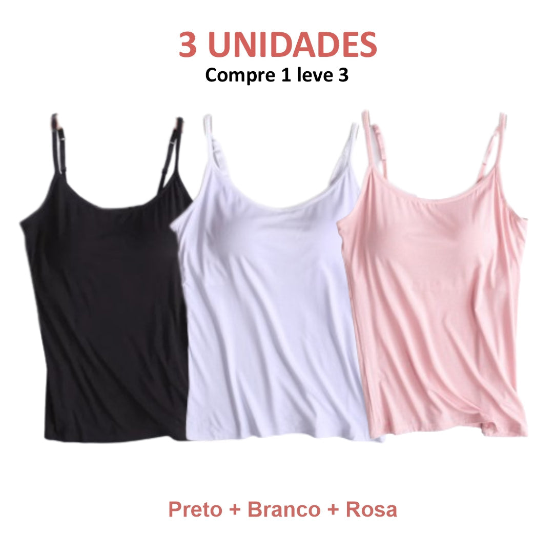 Débardeur avec soutien-gorge intégré | Achetez 1, obtenez 3 + cadeau exclusif