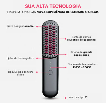Escova Portátil Sem Fio ShineGlow
