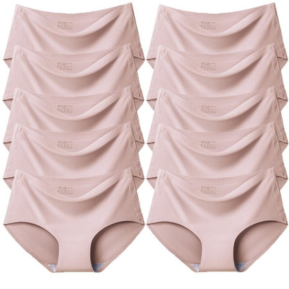 Culottes en satin de soie sans coutures-Kit de 10 pièces