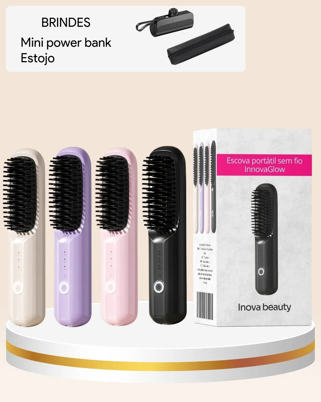 Escova Portátil Sem Fio ShineGlow