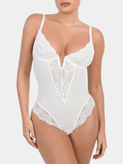 Sculpture Élégante® – Body Gainant Invisible en Dentelle