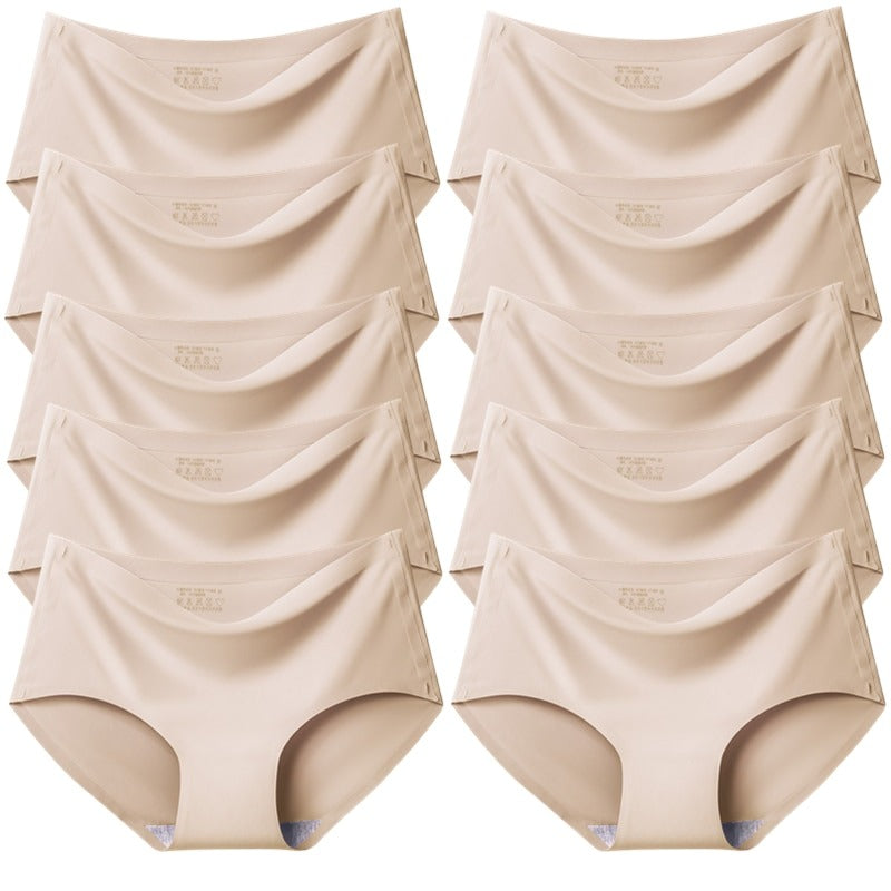 Culottes en satin de soie sans coutures-Kit de 10 pièces