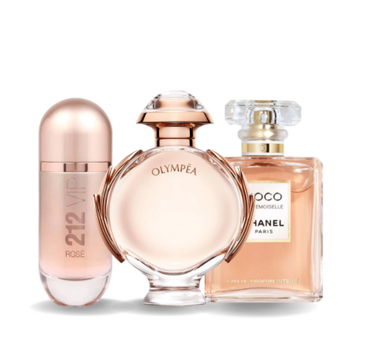 3 Parfums 212 VIP Rosé, Olympéa & Coco Mademoiselle (PAYEZ 1 OBTENEZ 3)