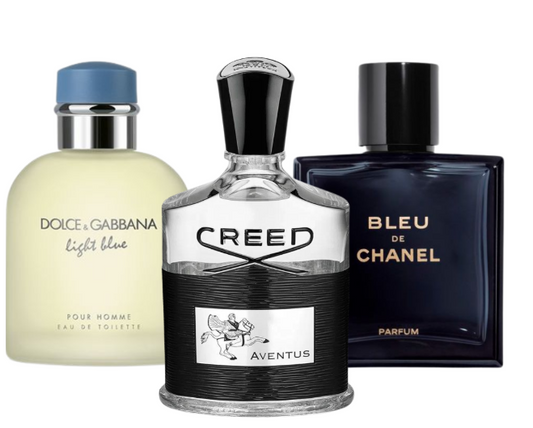 3 Parfums Bleu de Chanel, Creed Aventus & Light Blue Dolce&Gabbana (PAYEZ 1 OBTENEZ 3)