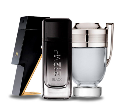 3 Parfums Bad Boy, 212 VIP Black & Invictus Paco Rabanne (PAYEZ 1 OBTENEZ 3) 