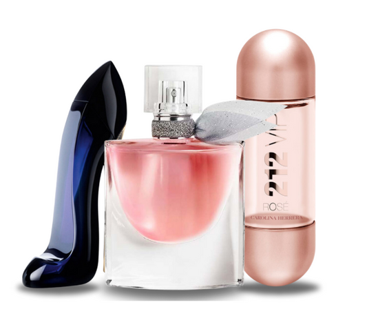 3 Parfums Carolina Herrera Good Girl, Lancôme La Vie Est Belle & Carolina Herrera 212 VIP Rosé (PAYEZ 1 OBTENEZ 3)