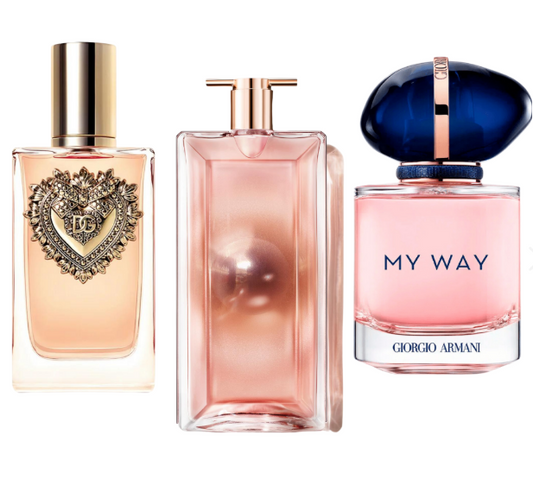 3 Parfums Dolce & Gabbana Devotion, Giorgio Armani My Way & Lancôme Idôle (PAYEZ 1 OBTENEZ 3)