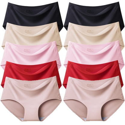 Culottes en satin de soie sans coutures-Kit de 10 pièces