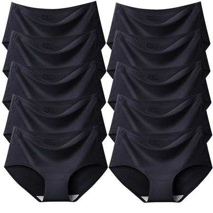 Culottes en satin de soie sans coutures-Kit de 10 pièces