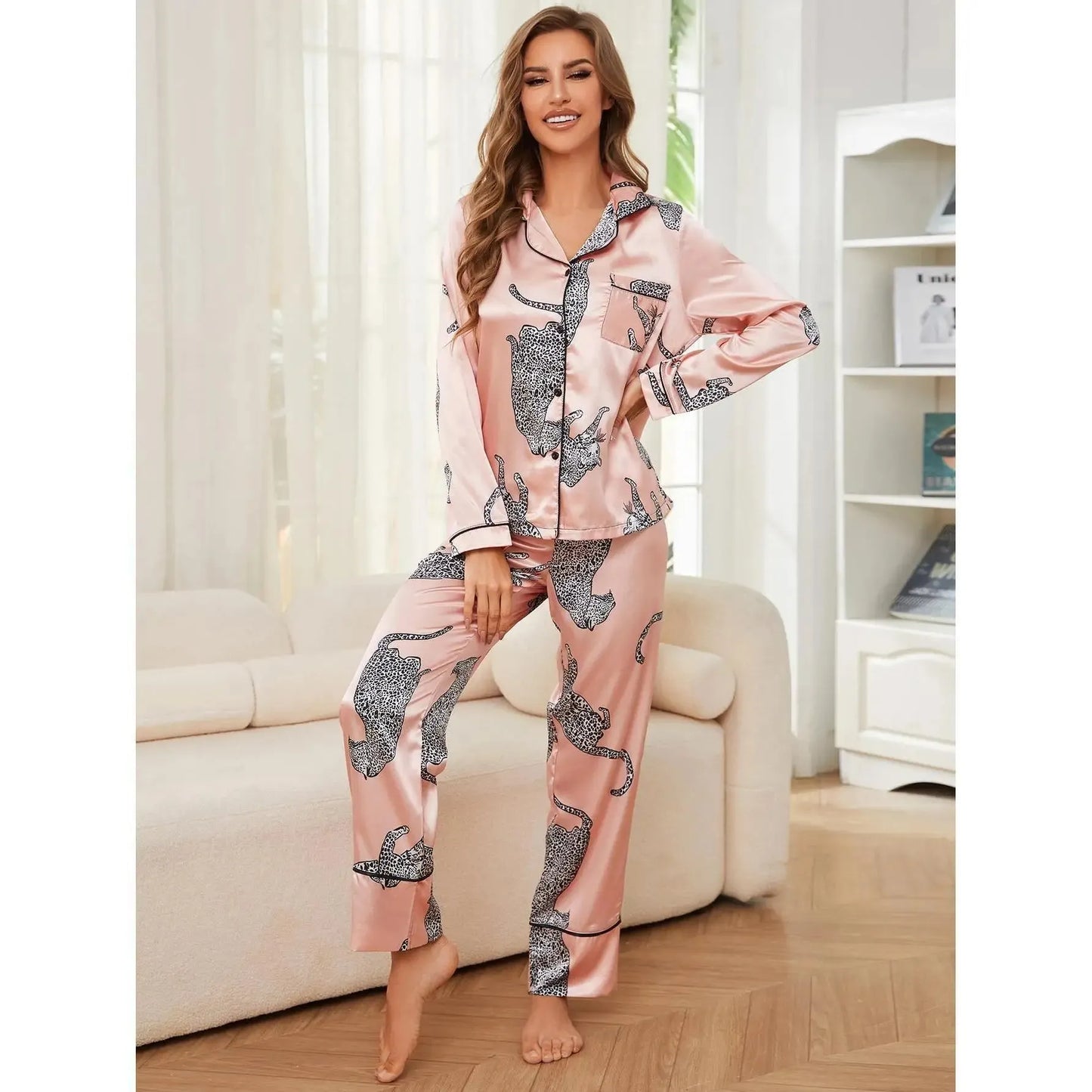 Pyjama Long Léopard